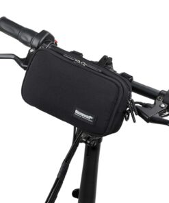 BAIGIO Sacoche Avant Multifonction pour Vélo Noir, Housse Anti-Pluie et Sac à Bandoulière pour Velo de Route, VTT et Vel