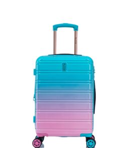 CELIMS Valise Cabine Polycarbonate Légère et Résistante | 55 x 36 x 22 cm | Roulettes 360° et Cadenas TSA | Turquoise