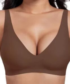 Soutien-gorge Sonofitmom push-up réglable sans couture femme doux et confortable Soutien V profond