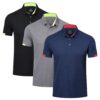 HUAKANG Polo Homme Manches Courtes Respirant et Confortable pour Golf et Outdoor