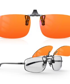 Goiteia Lunettes à clipser FL-Rose contre la migraine pour hommes et femmes souffrant d'éblouissement/photophobie des LE