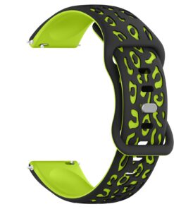 Montre Wanme Silicone Gravé Bicolore 22mm-20mm Homme Femme Échangeable Reglable
