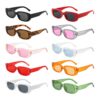 NYGGTYK lunettes de soleil rétro style hippie colorées noir/rouge - éclaircissant - femme - plage - UV400 - 10 paires