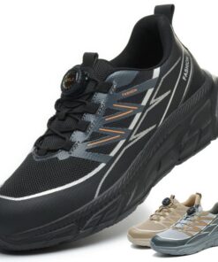 OBQcare Chaussures de Sécurité Respirantes Antidérapantes Hommes Femmes Légères Embout en Acier 38-46 EU