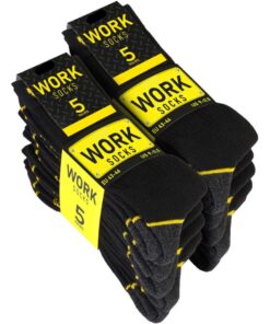 Nakloe - Chaussettes de travail homme en coton renforcé - Lot de 10 paires -כה shlal 10 paire - Chaussettes de travail p