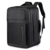 Ejoyous Sac à Dos de Compression sous Vide 60L Extensible, Pompe Intégrée + Serrure TSA, USB Port pour Voyageurs Voyage