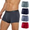 Casey Kevin Boxer Homme Lot de 4 Caleçons Mode Fitted Trunk Doux et Respirant pour Homme