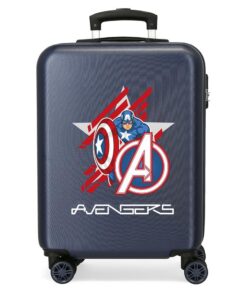 Valise Marvel All Avengers bleue rigide 34 L 2,66 kg 38 x 55 x 20 cm fermée latéralement pour voyage