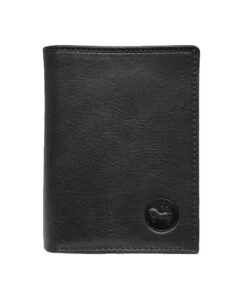 LOLUNA Petit Classique Portefeuille Homme en Cuir Protection RFID Blocage Noir Petit.idée Cadeau Noël Fête Anniversaire