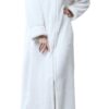 Robe de chambre Kinloy - Femmes pour la maison chaud et confortable 100% coton M ou L