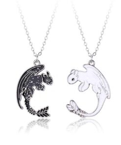 Hifot Collier d'Amitié 2 Chaine pour 2 Filles, Collier BFF Argentée Femme, Cadeau Anniversaire Soeur