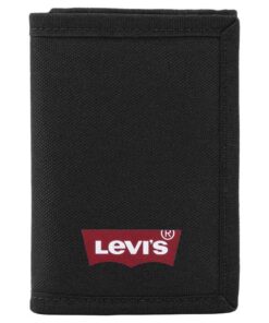 Levi's Batwing Trifold Wallet pour Homme - Accessoire de Voyage Élégant et Fonctionnel - Portefeuille à Triple Pli 10x5x