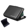 JeoPoom Porte-Cartes en Aluminium Anti-RFID pour Hommes et Femmes - Noir
