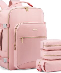 LOVEVOOK Sac à Dos de Voyage Femme Imperméable pour Ryanair OEKO-TEX STANDARD 100 LOVEVOOK Sac à Dos Voyage Cabine Avion