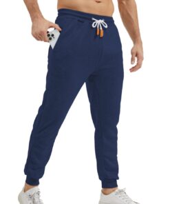 Rayson Pantalon Jogging Homme Hiver avec Élastique à la Taille et Poches | Pantalons de Sport pour Homme Large | Sweatpa