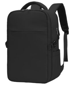Sac à Dos Voyage Ryanair Noir - Imperméable - Compagnie Aérienne - Cabine Avion - Laptop Compartment - Étanche - 40x30x2