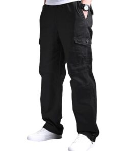 YAOBAOLE Pantalons Cargo Homme Élastique Travaux Décontracté Militaire Chasse Multitâche