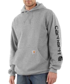 Carhartt T-shirt à manches longues Signature Sleeve Logo Homme Olivine Heather XL