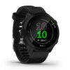 Garmin Forerunner 55 Noir Multifonction Athlète GPS Fitness Écran Rond Sportif Entraînement Coaching Cardio Endurance