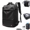 Vacpack Easyvacpac Sac à dos extensible avec pompe électrique noir pour hommes et femmes, voyage, garde-robe, grande cap