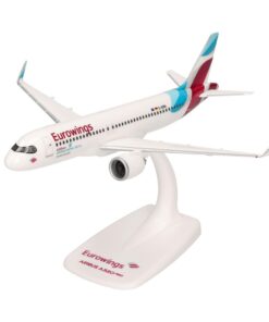 Herpa Maquette Avion Eurowings Airbus A320neo - 1/200 - Passionnés de Modélisme - Collections - Snap-fit - Support Inclu