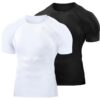 Towintec Pantalon De Course Hommes Haute Compression Pour Gym Et Musculation Veste De Sport De Fitness T-Shirt Aérodynam