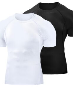 Towintec Pantalon De Course Hommes Haute Compression Pour Gym Et Musculation Veste De Sport De Fitness T-Shirt Aérodynam