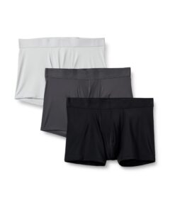 Amazon Essentials Boxers en Microfibre pour Homme, Lots de 3 - Polyester Élégant et Respirant - Confort Durant l'Exercic