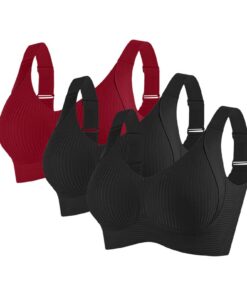 Générique Lot 3 Soutien-Gorge Femme sans Coutures Anti-Affaissement Classique Légère De Tous Les Jours Générique Lot 3