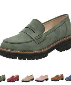 YuchiFa Mocassins orthopédiques confortables pour femmes marchingères, Chaussures YuchiFa orthopédiques à plateforme pou