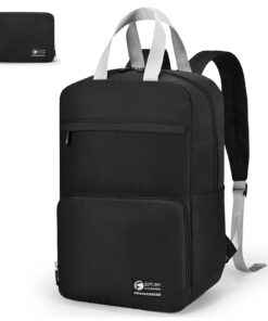 Sac a Dos Voyage Cabine Ryanair, Pliable et Impermeable, Noir, 20L
