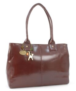 Catwalk Collection Kensington Grand Tote Bag Femme - Sac Épaule Porté - Fermeture Éclair - Sac de Travail - Mode Feminin