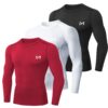 MEETYOO Tee Shirt Compression Homme Longue Manche Baselayer pour Fitness & Jogging - Vêtement Maillot Running et Muscula