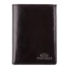 Portefeuille WITTCHEN en Cuir de Grain Noir pour Hommes - Verticale 13 cm Rétractable 21-1-265-1