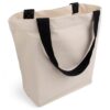 Cottonbagjoe Sac Extensible Élégant avec Poche Interne et Grande Capacité en Coton pour Shopping 1 Pièce