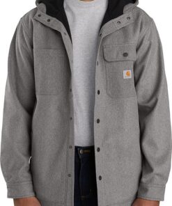 Carhartt - T-Shirt Imperméable À Capuche Heavyweight Pour Homme - Protection En Plein Air