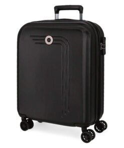 Valise rigide MOVOM noir 40x55x20 cmABS serrure combinéeBagage cabine pour voyage