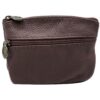 Charmoni Portefeuille Femme Marron Foncé - Grandes Capacités - Fermeture Éclaire - Cuir Véritable - Poche Élargie