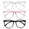URAIT Lunettes Anti-Lumière Bleue pour Homme et Femme | Réglables | Jeu d'Ordinateur | Soulagement des Fatigues Ophtalmi