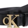Calvin Klein Ceinture Fixe pour Femme en Jeans 30x32 Noir