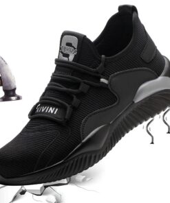 Chaussures de Sécurité Mitudidi Basket Homme et Femme - Embout en Acier Respirant, Antidérapant et Protection Légère | C