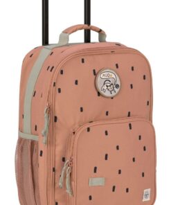 Valise Lässig pour enfants Trolley avec barre télescopique et roulettes | Bagage à main/Trolley Happy Prints caramel