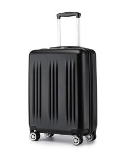 Kono Valise de cabine rigide et léger enABS et PC 55 cm pour voyageurs extensibles avec roues silencieuses et serrure TS