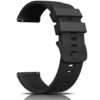 Montre 22mm en Silicyle Pour Homme et Femme, Flexible et Remplaçable avec Brevet Rapide (Noir)