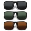 TYXHXTF Clip Lunettes de Soleil Polarisées 3Pcs, Pour Hommes et Femmes, Idéales pour les Activités Extérieures, avec Fil