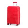 WITTCHEN Valise en Polypropylène à 4 Roulettes Doubles Pivotantes TSA Serrure Poignée Télescopique Sangles Brillantes Vo