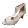 Général Sandales romaines femme talon - Sandales élégantes ouvertes - Sandales pieds nus extérieure