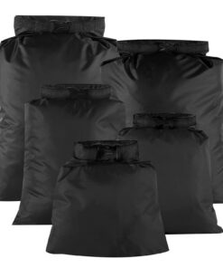 Sac à dos de 5 pièces étanche 1,5L/2,5L/3,5L/4,5L/6L Noir pour Sports Nautiques et Randonnée - Sac impermeable léger et