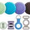 ANNWZZD Clés deLocalisation Intelligente 4 Pièces Waterproof Etuis Anti-perdus Compatible App «Localiser» iOS-Seule iOS
