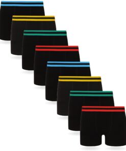 FM London - Boxers confortables pour enfants | Lot de 8 | OEKO-TEX STANDARD 100 | Multiple couleurs | Idéal pour la gard